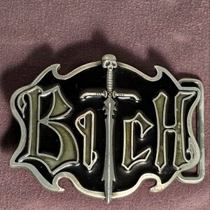 Sexy Skull Biker Motorcycle BXXch Belt Buckle